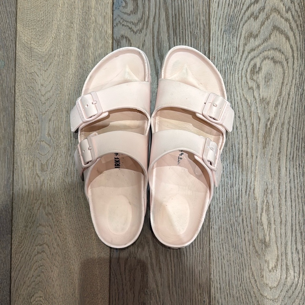 Birkenstock Pale Pink Two-Strap Sandals